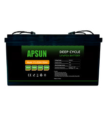 APSUN 25.6V 100Ah Lithium Battery Fiber Case